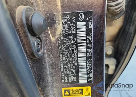 2014 Lexus Ct 200 z USA, uszkodzony, nr VIN JTHKD5BH5E2185590